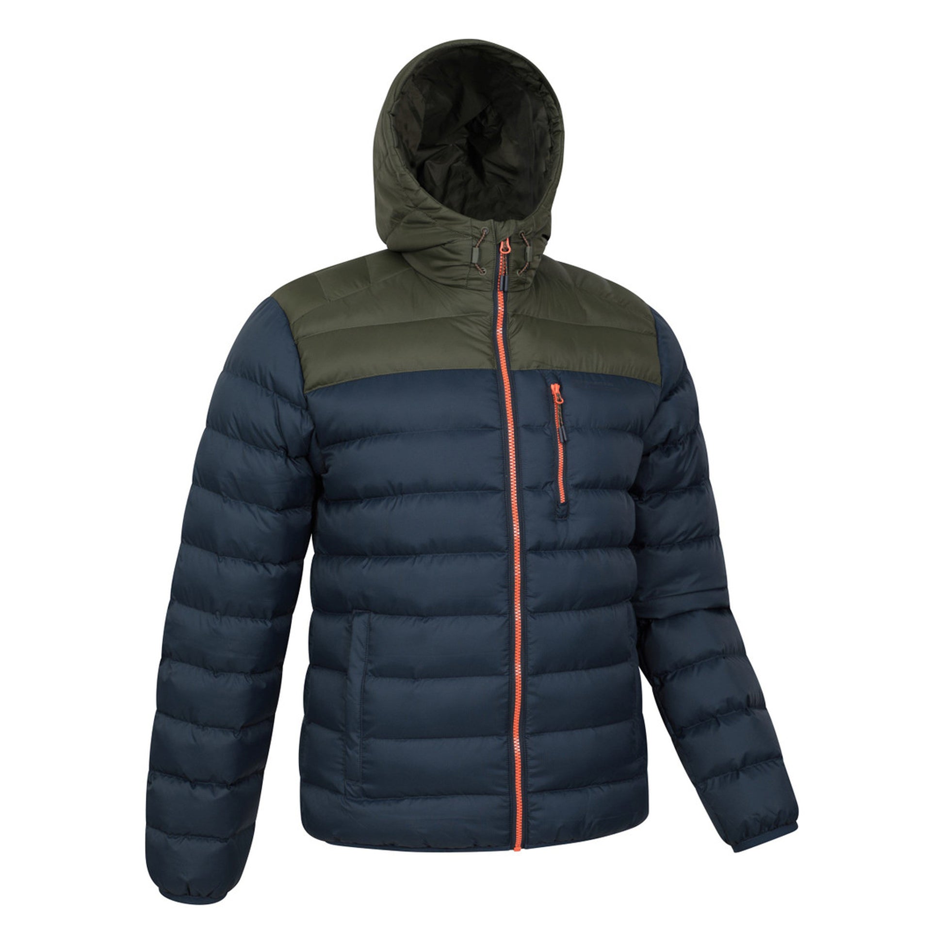 Khaki Green - Side - Mountain Warehouse Mens Link Padded Jacket
