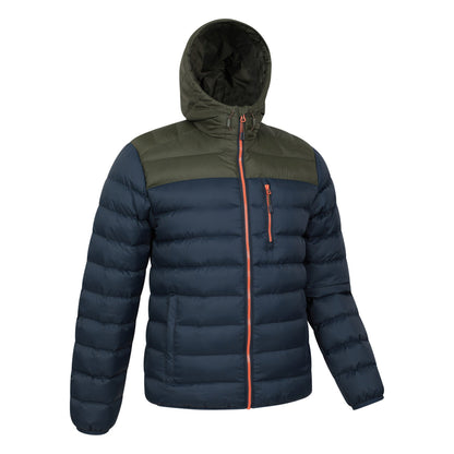 Khaki Green - Side - Mountain Warehouse Mens Link Padded Jacket