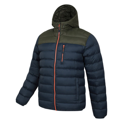 Khaki Green - Lifestyle - Mountain Warehouse Mens Link Padded Jacket