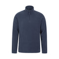 Navy - Front - Mountain Warehouse Mens Camber II Half Zip Fleece Top