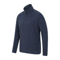 Navy - Side - Mountain Warehouse Mens Camber II Half Zip Fleece Top