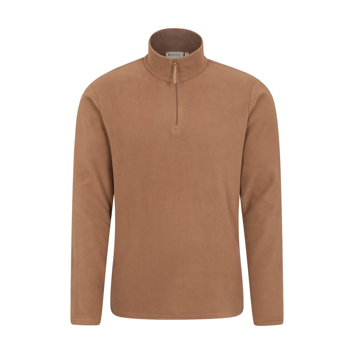 Beige - Front - Mountain Warehouse Mens Camber II Half Zip Fleece Top