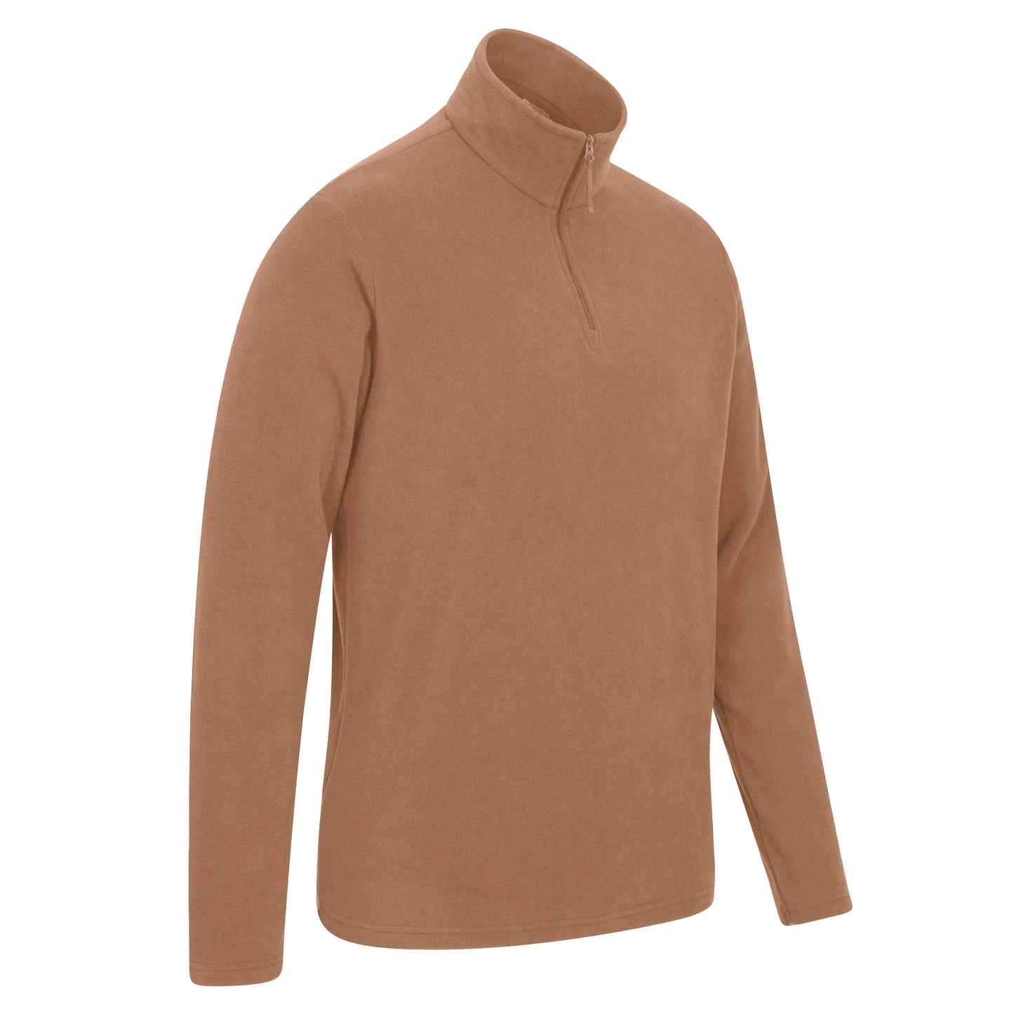 Beige - Side - Mountain Warehouse Mens Camber II Half Zip Fleece Top