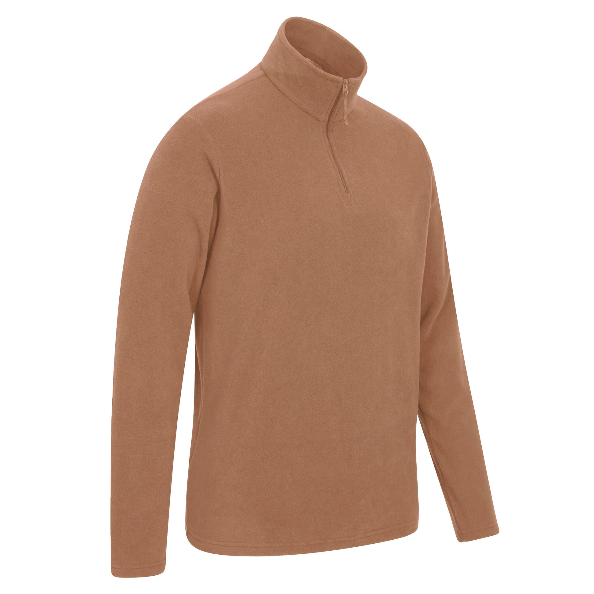 Beige - Side - Mountain Warehouse Mens Camber II Half Zip Fleece Top