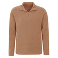 Beige - Side - Mountain Warehouse Mens Camber II Half Zip Fleece Top