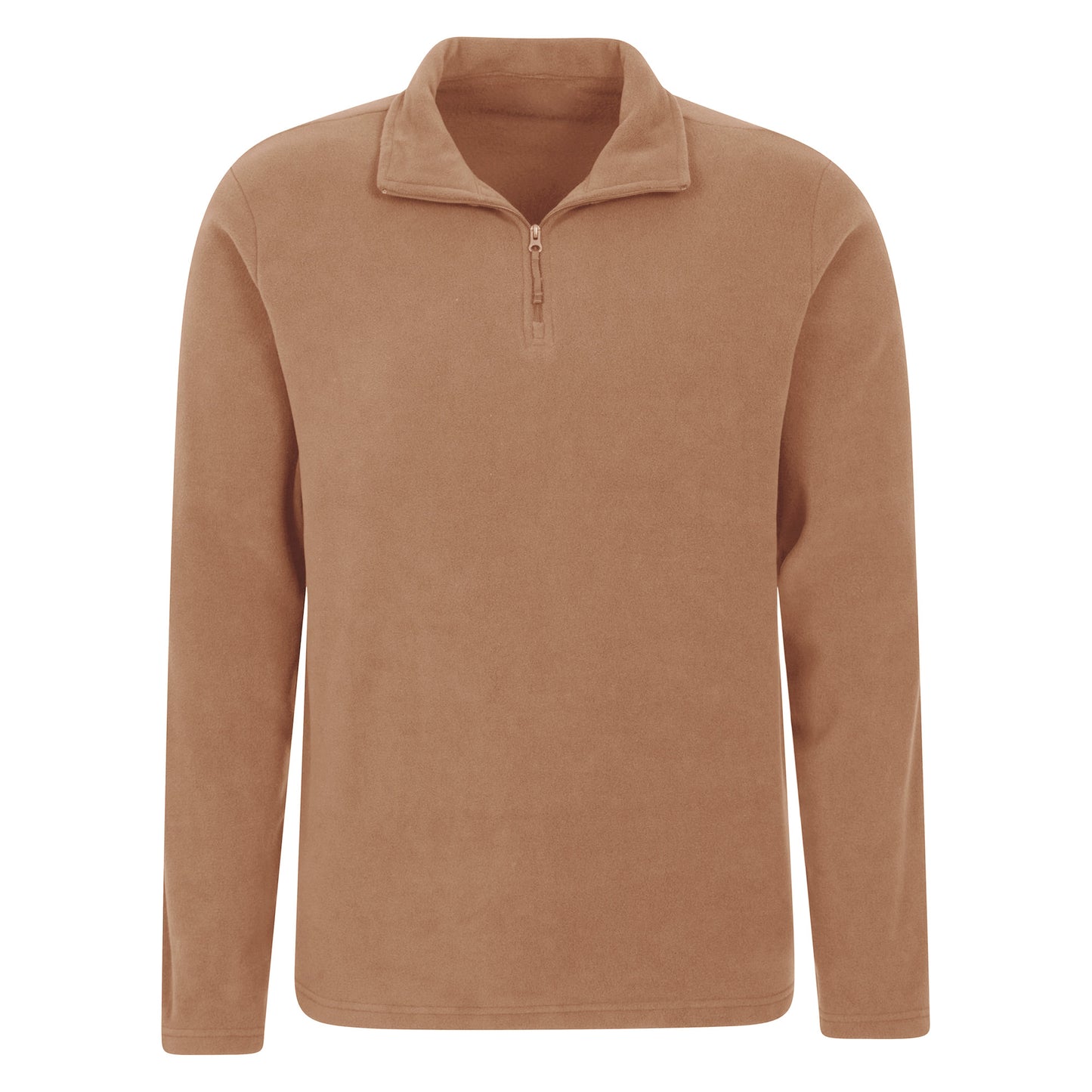 Beige - Lifestyle - Mountain Warehouse Mens Camber II Half Zip Fleece Top