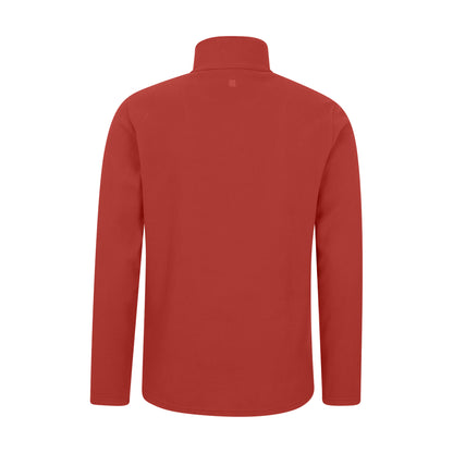 Red - Back - Mountain Warehouse Mens Camber II Half Zip Fleece Top
