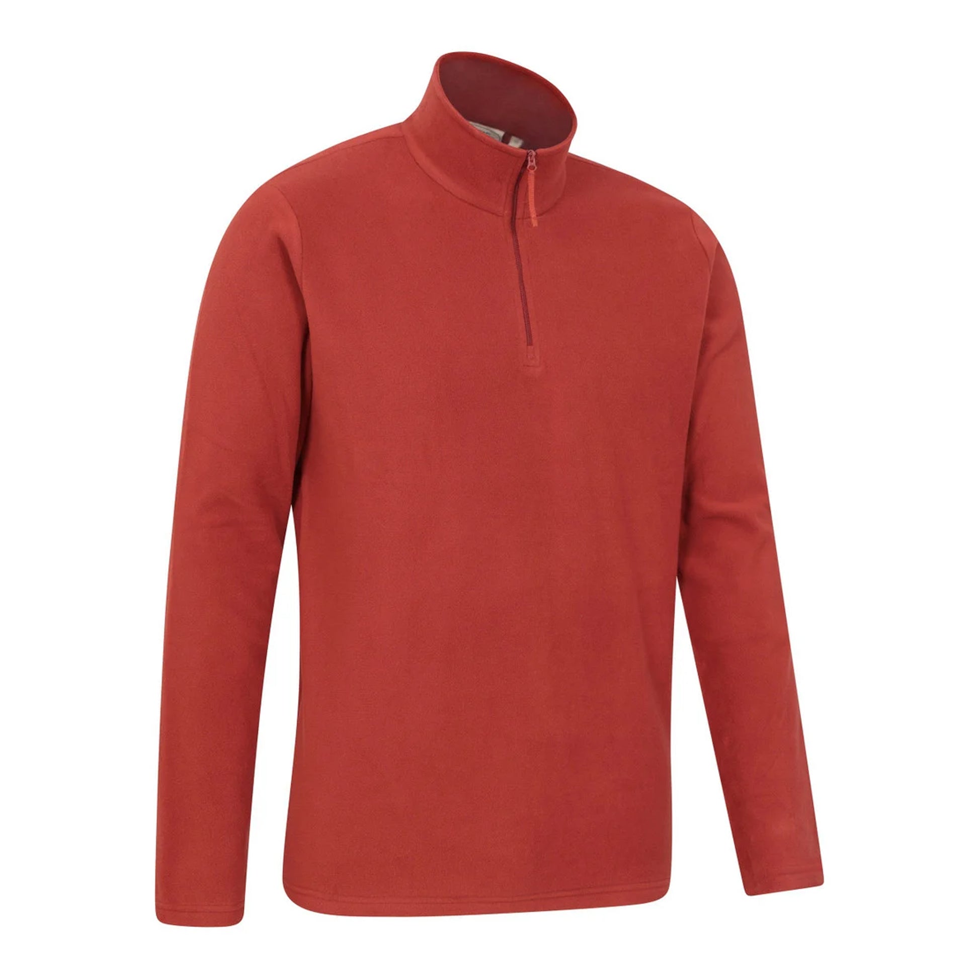 Red - Side - Mountain Warehouse Mens Camber II Half Zip Fleece Top