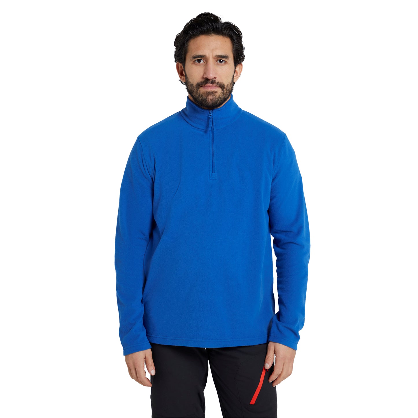 Blue - Side - Mountain Warehouse Mens Camber II Half Zip Fleece Top