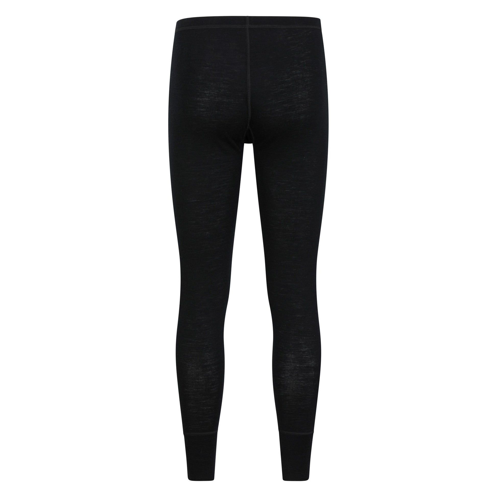 Black - Back - Mountain Warehouse Mens Merino II Thermal Bottoms