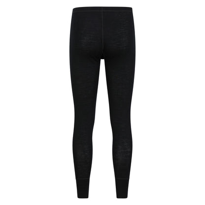 Black - Back - Mountain Warehouse Mens Merino II Thermal Bottoms