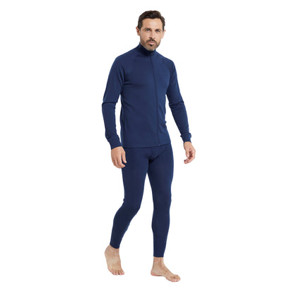 Navy - Close up - Mountain Warehouse Mens Merino II Thermal Bottoms