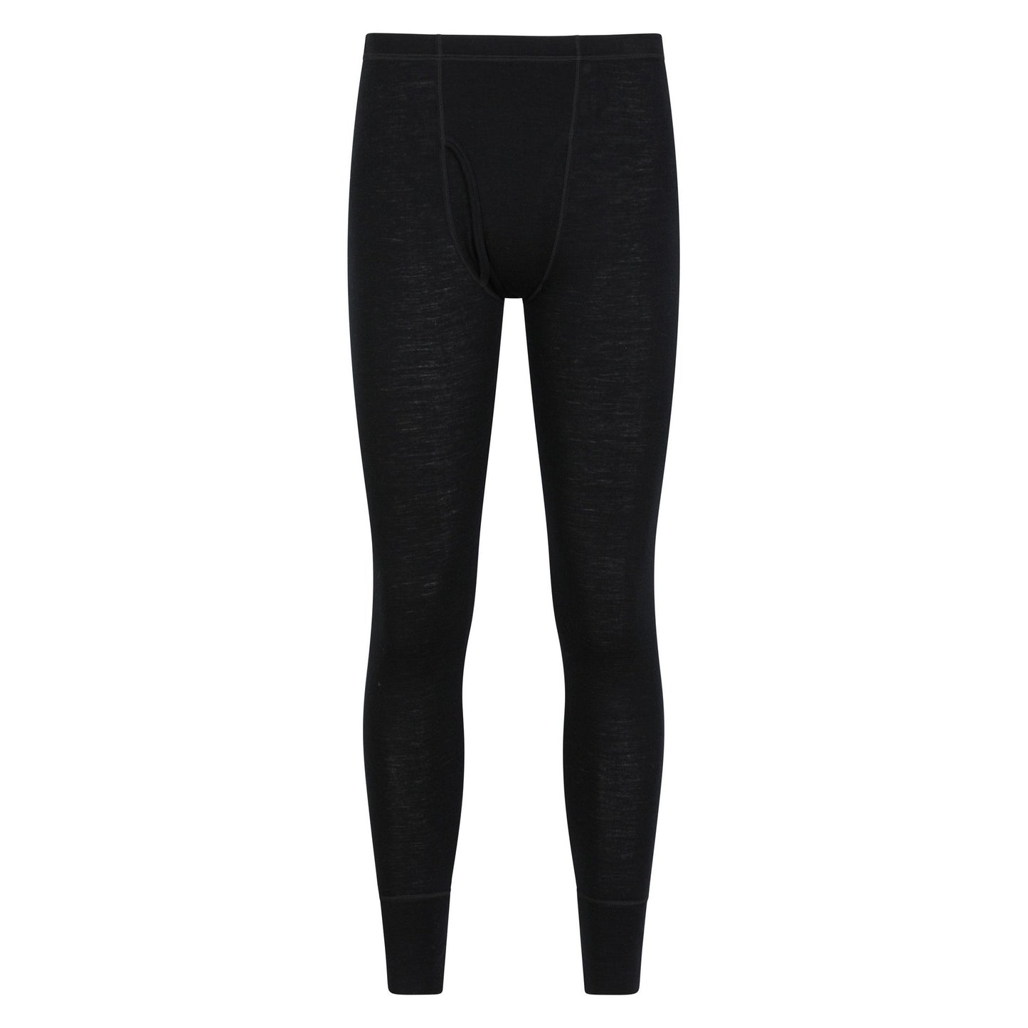 Black - Front - Mountain Warehouse Mens Merino II Thermal Bottoms
