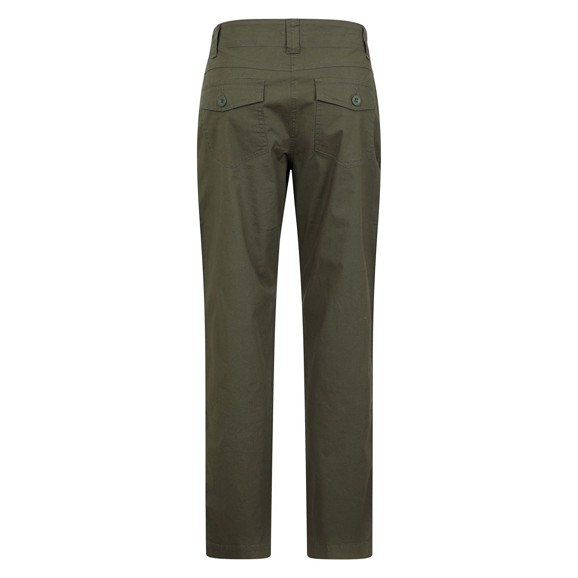 Khaki Green - Back - Mountain Warehouse Womens-Ladies Coastal Stretch Regular Trousers