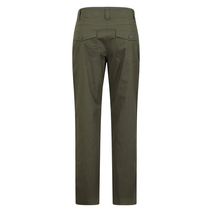 Khaki Green - Back - Mountain Warehouse Womens-Ladies Coastal Stretch Regular Trousers