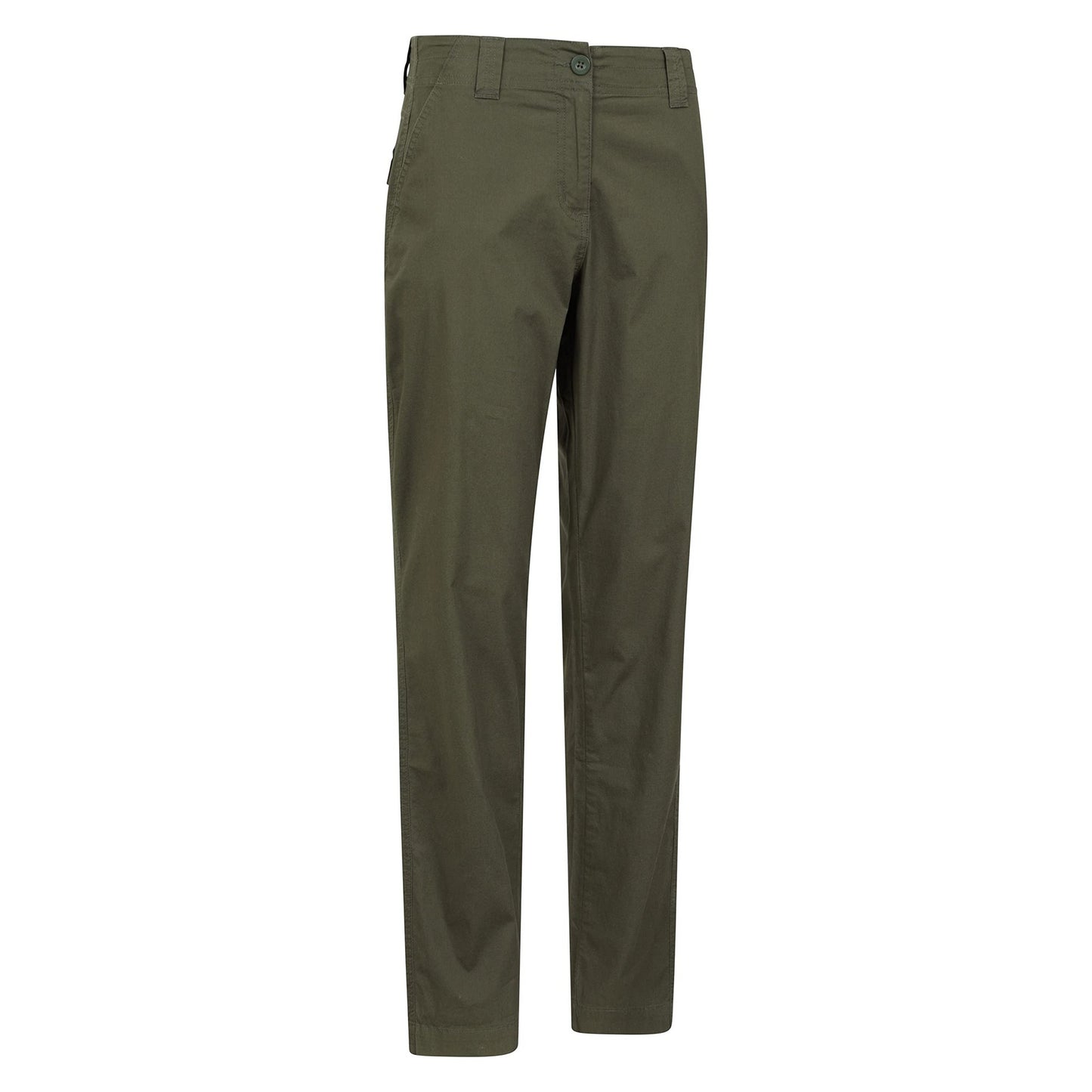 Khaki Green - Side - Mountain Warehouse Womens-Ladies Coastal Stretch Regular Trousers