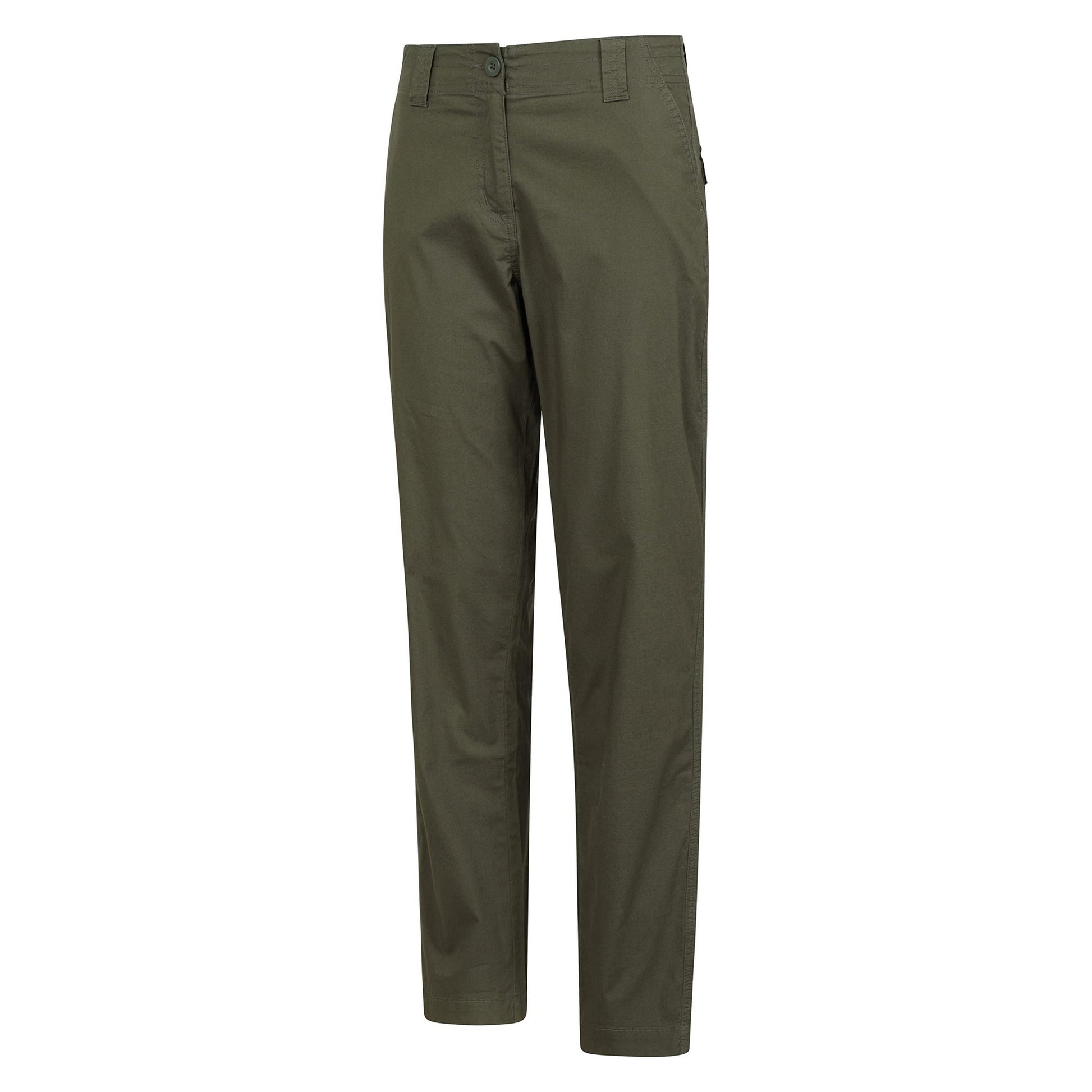 Khaki Green - Lifestyle - Mountain Warehouse Womens-Ladies Coastal Stretch Regular Trousers