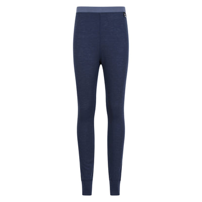 Navy - Front - Mountain Warehouse Womens-Ladies Merino II Thermal Bottoms