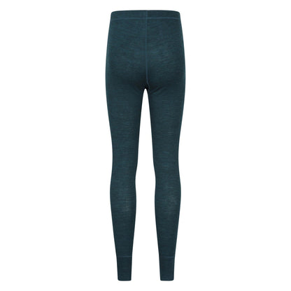 Teal - Side - Mountain Warehouse Womens-Ladies Merino II Thermal Bottoms