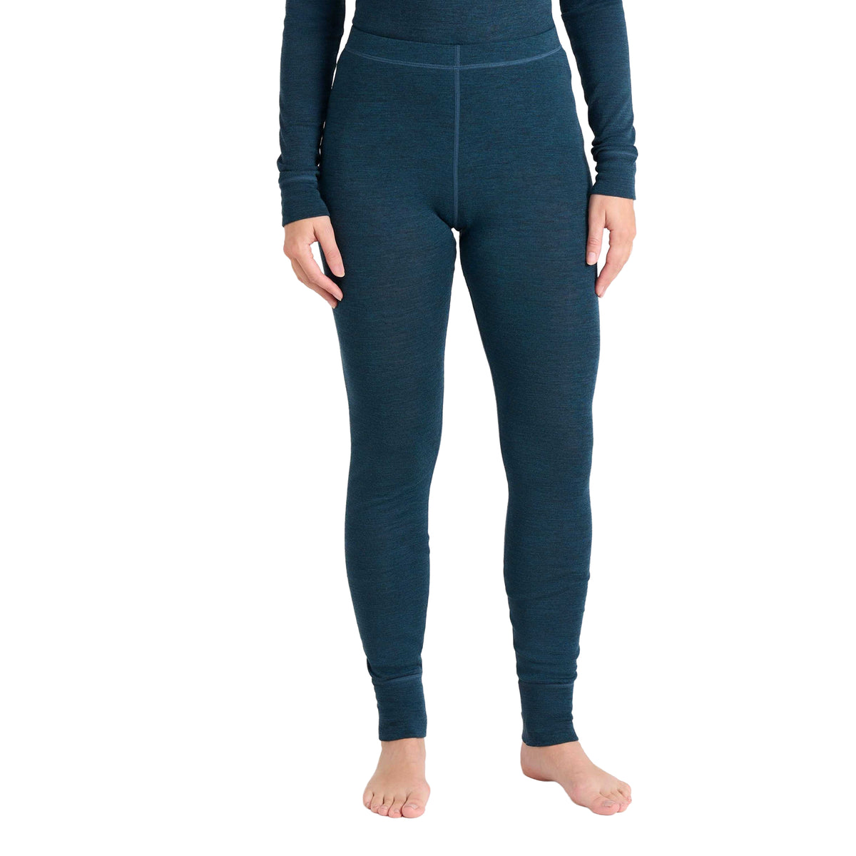 Teal - Pack Shot - Mountain Warehouse Womens-Ladies Merino II Thermal Bottoms