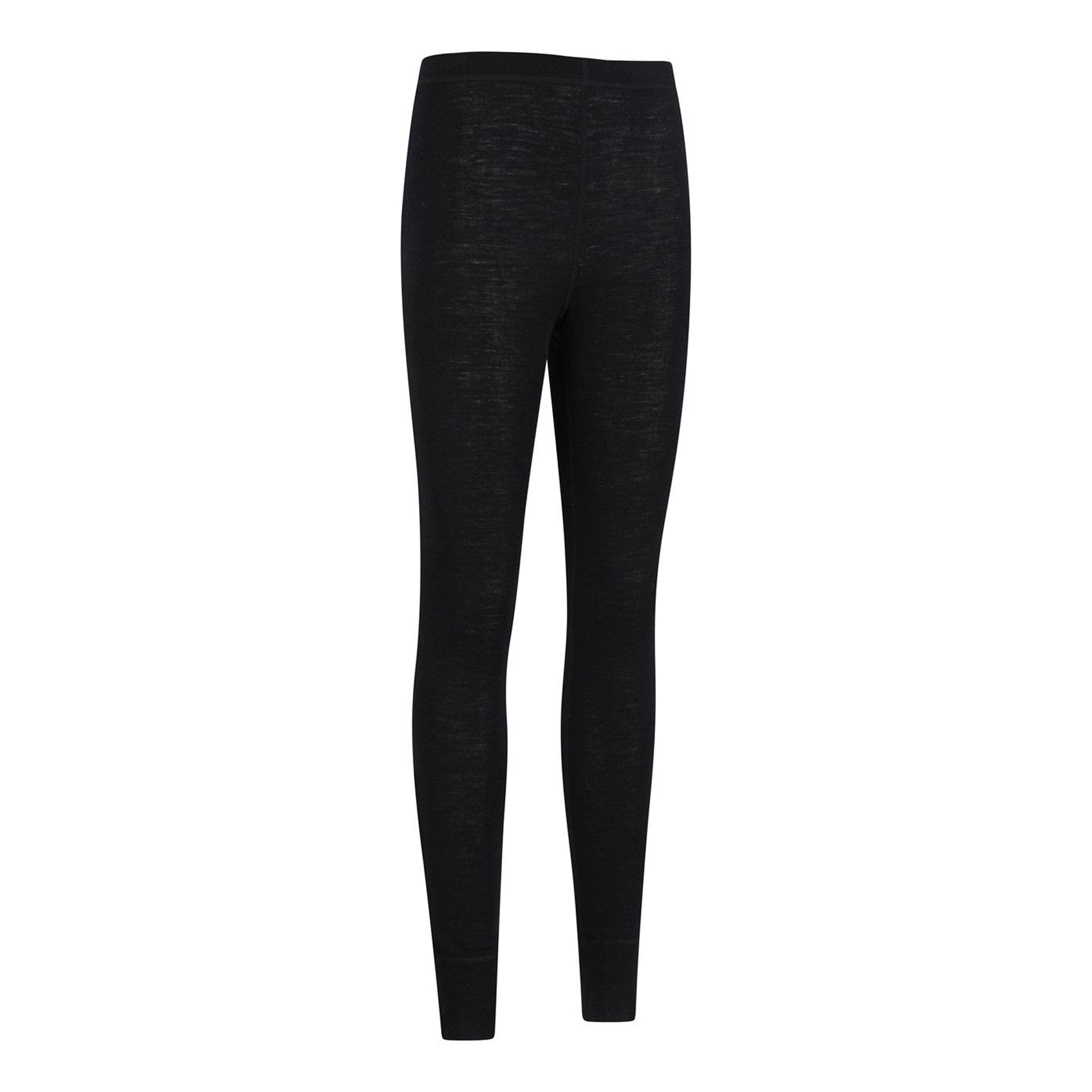 Black - Side - Mountain Warehouse Womens-Ladies Merino II Thermal Bottoms