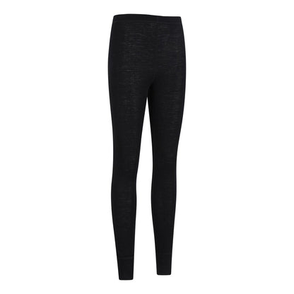 Black - Side - Mountain Warehouse Womens-Ladies Merino II Thermal Bottoms