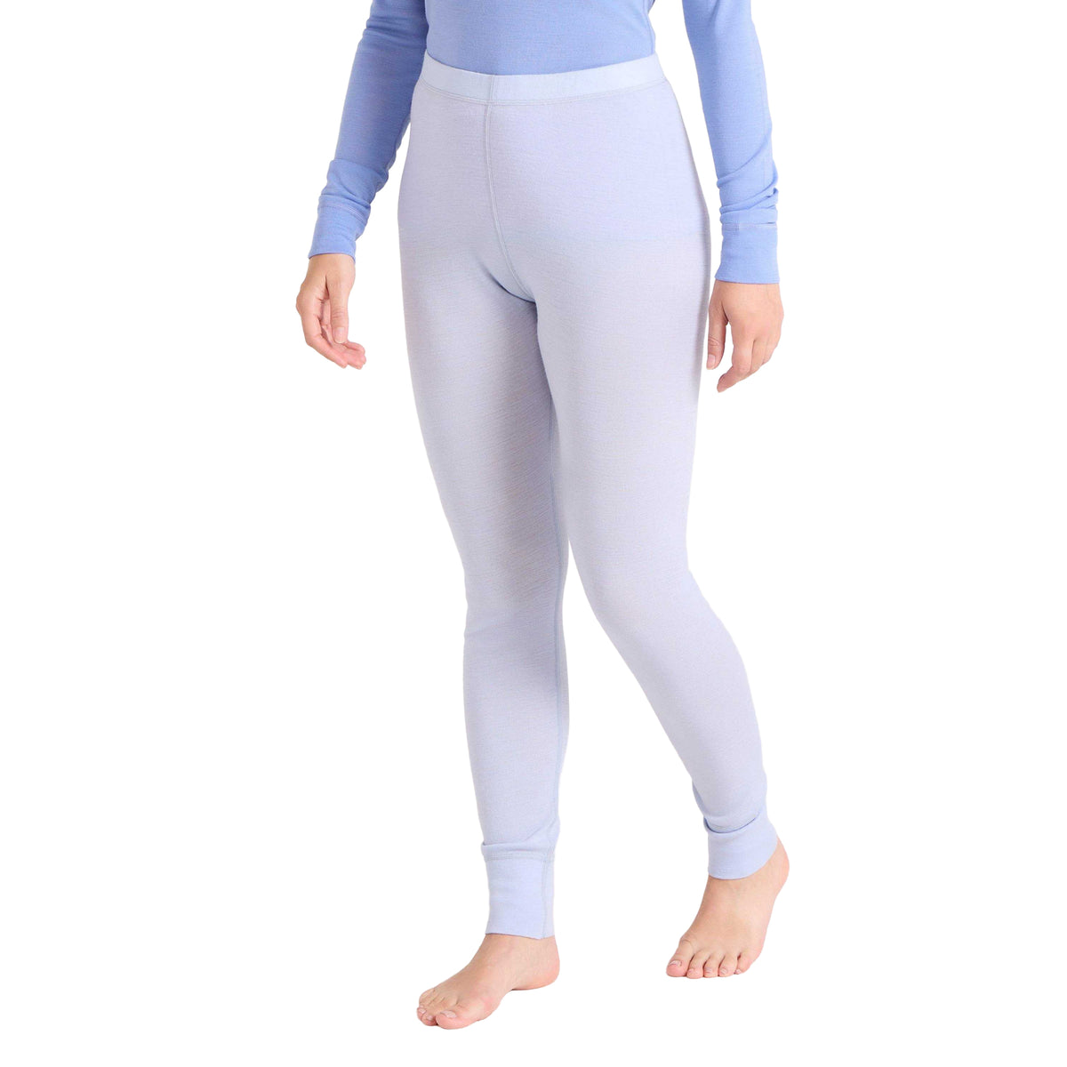 Light Blue - Pack Shot - Mountain Warehouse Womens-Ladies Merino II Thermal Bottoms