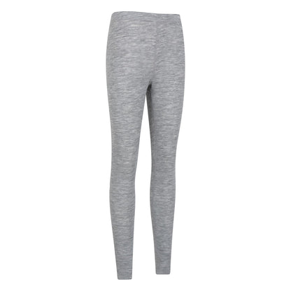 Grey - Side - Mountain Warehouse Womens-Ladies Merino II Thermal Bottoms