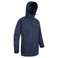 Navy - Side - Mountain Warehouse Mens Glacier II Long Waterproof Jacket