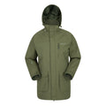 Green - Front - Mountain Warehouse Mens Glacier II Long Waterproof Jacket