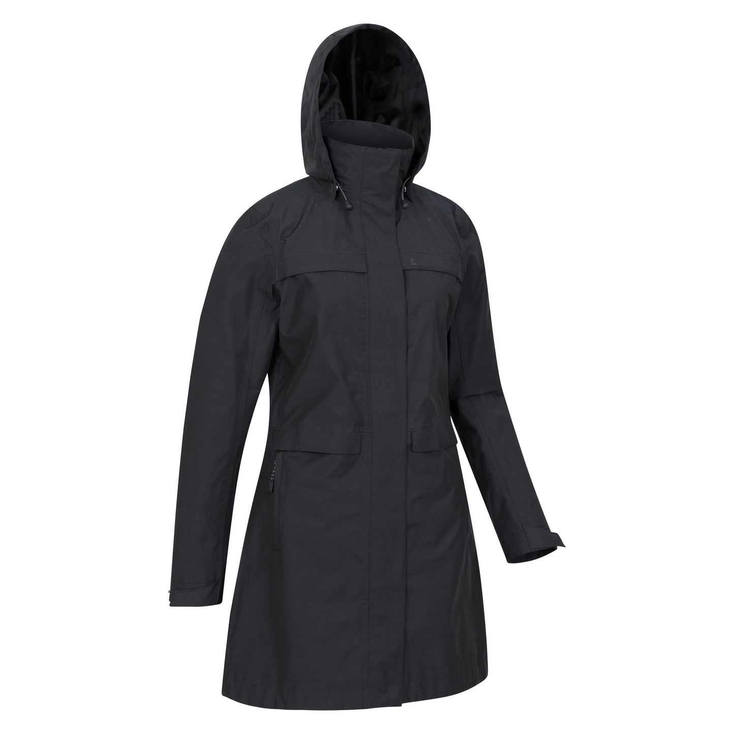 Black - Side - Mountain Warehouse Womens-Ladies Cloudburst Textured Waterproof Jacket
