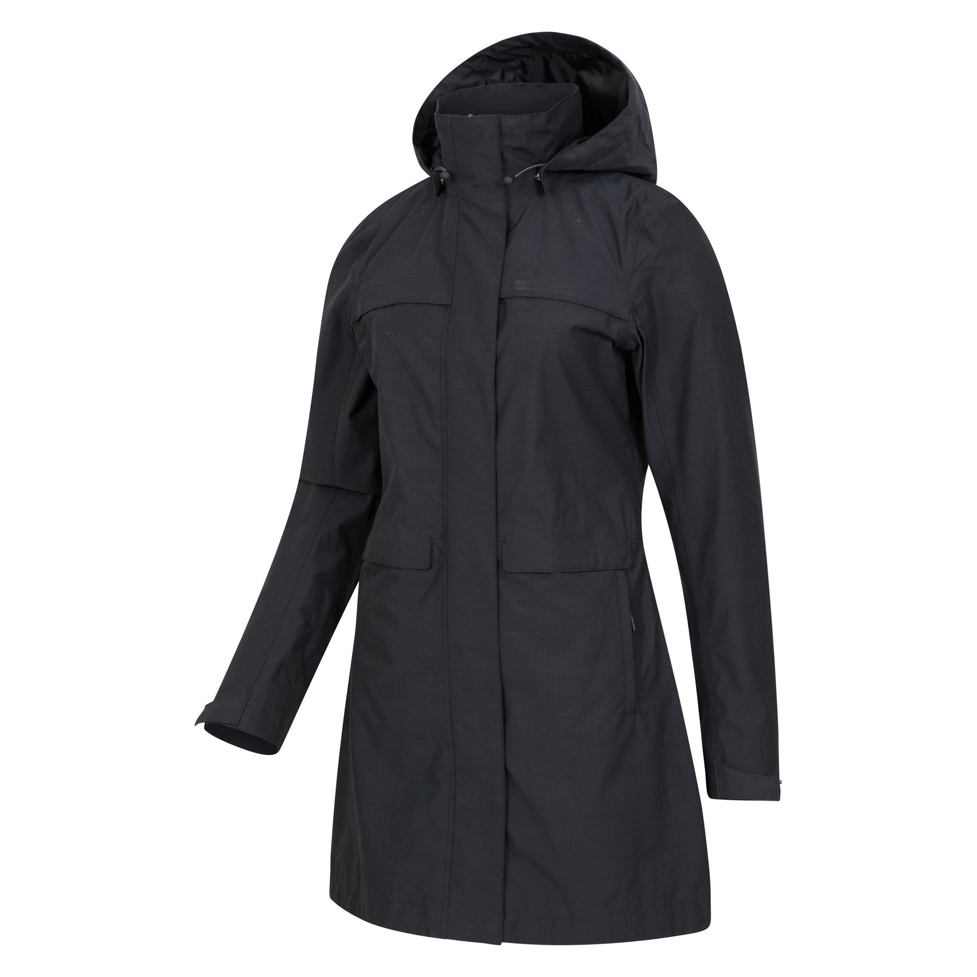 Black - Lifestyle - Mountain Warehouse Womens-Ladies Cloudburst Textured Waterproof Jacket
