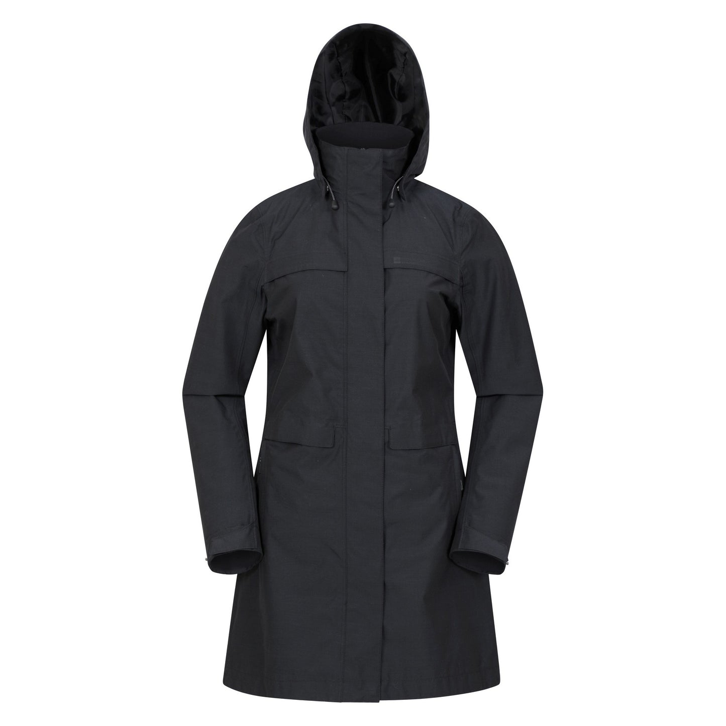 Black - Front - Mountain Warehouse Womens-Ladies Cloudburst Textured Waterproof Jacket