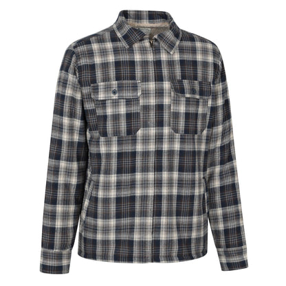 Blue - Side - Mountain Warehouse Mens Stream II Flannel Lined Shirt