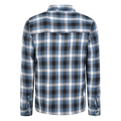 Blue - Back - Mountain Warehouse Mens Stream II Flannel Lined Shirt