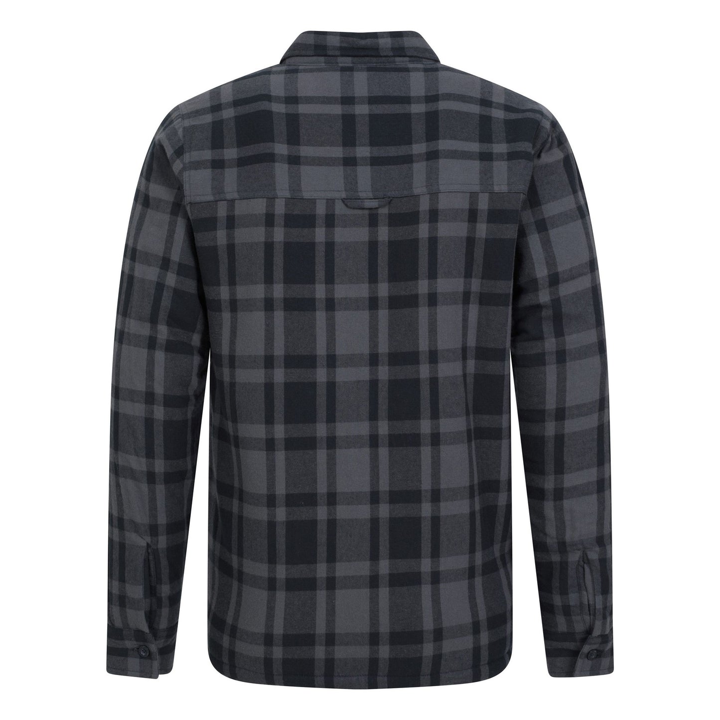 Blue - Pack Shot - Mountain Warehouse Mens Stream II Flannel Lined Shirt