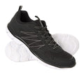 Black-White - Pack Shot - Mountain Warehouse Mens Cruise Trainers