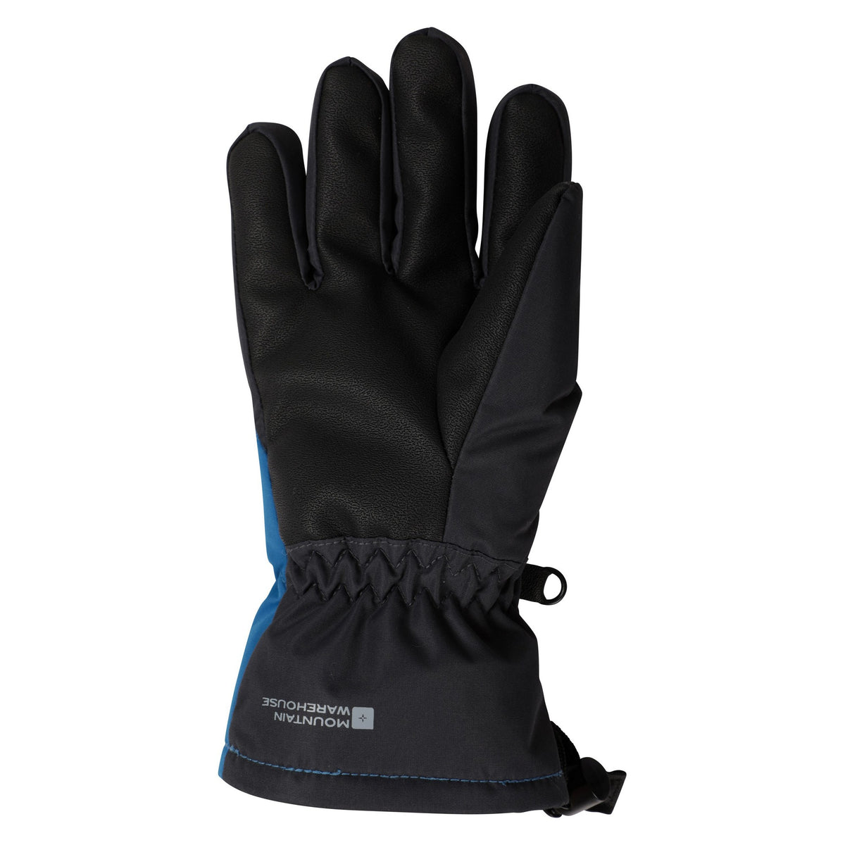 Blue-Black - Back - Mountain Warehouse Childrens-Kids Extreme Waterproof Ski Gloves