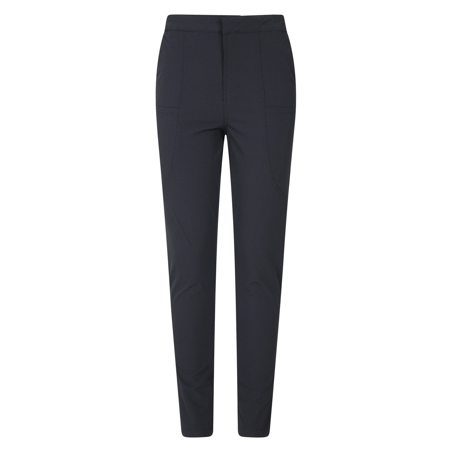 Black - Front - Mountain Warehouse Womens-Ladies Short Kesugi Stretch Slim Hiking Trousers