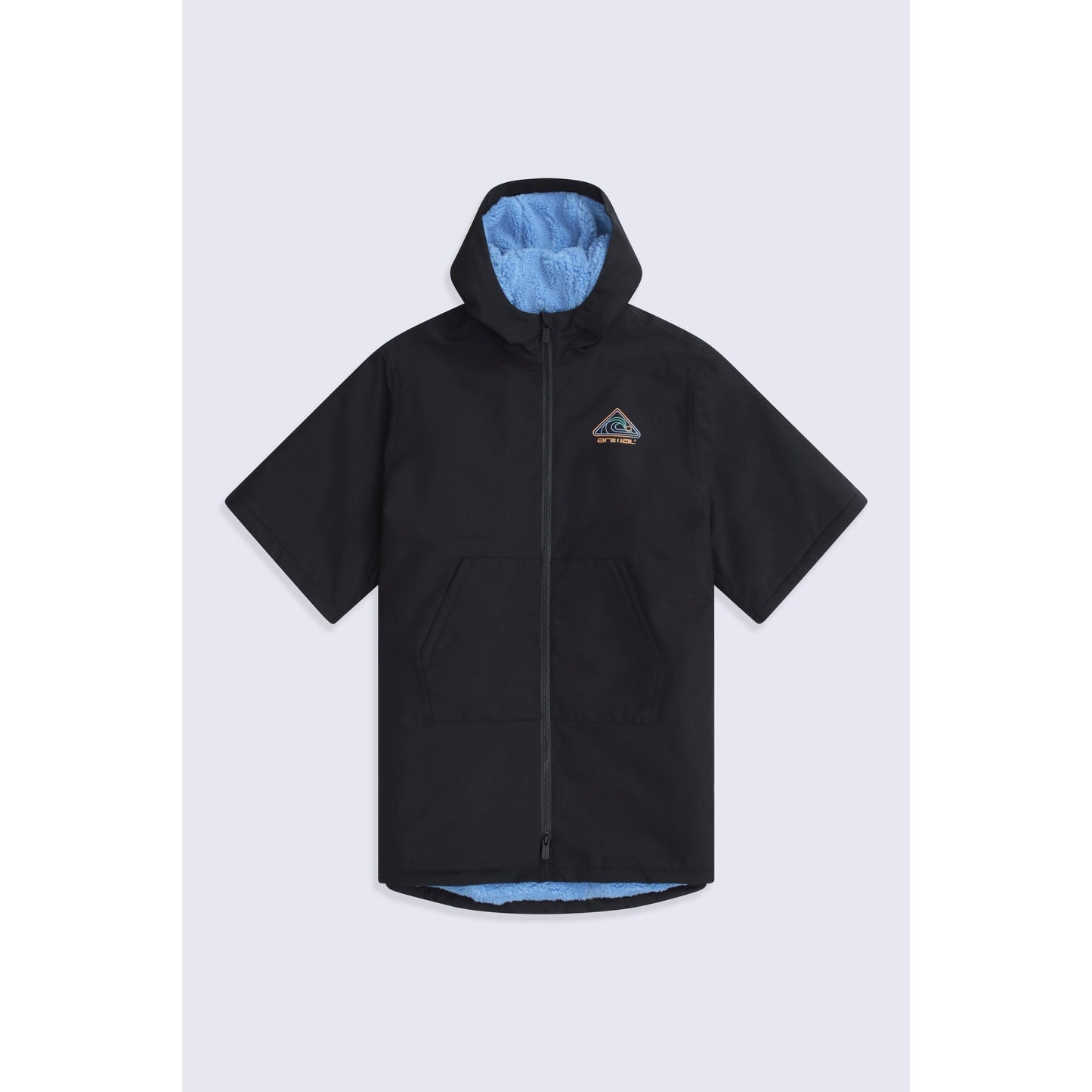 Jet Black - Front - Animal Childrens-Kids Misty Recycled Waterproof Beach Parka
