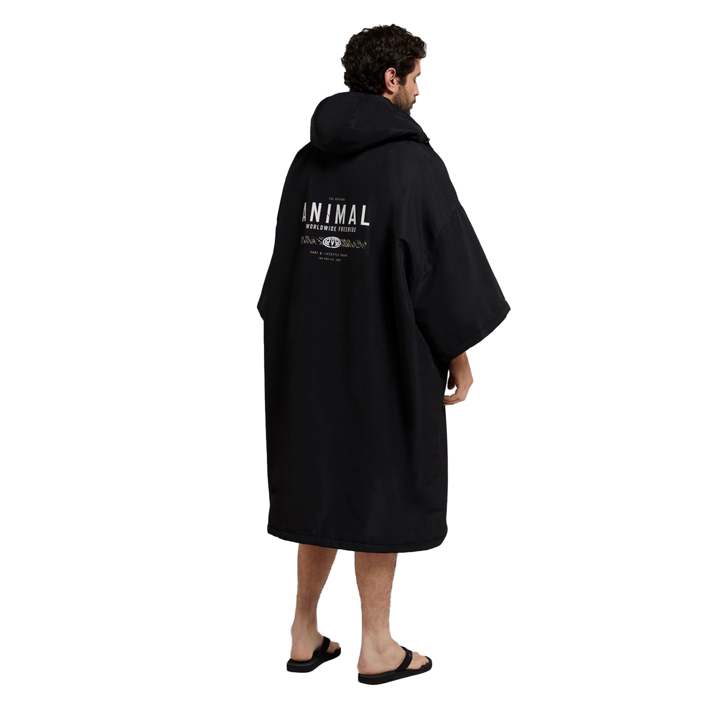 Navy - Back - Animal Mens Recycled Waterproof Parka