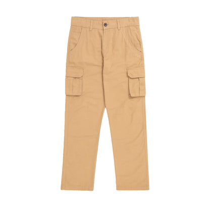 Beige - Front - Mountain Warehouse Mens Merrick Organic Cargo Trousers