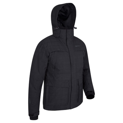 Black - Side - Mountain Warehouse Mens Apollo Ski Jacket