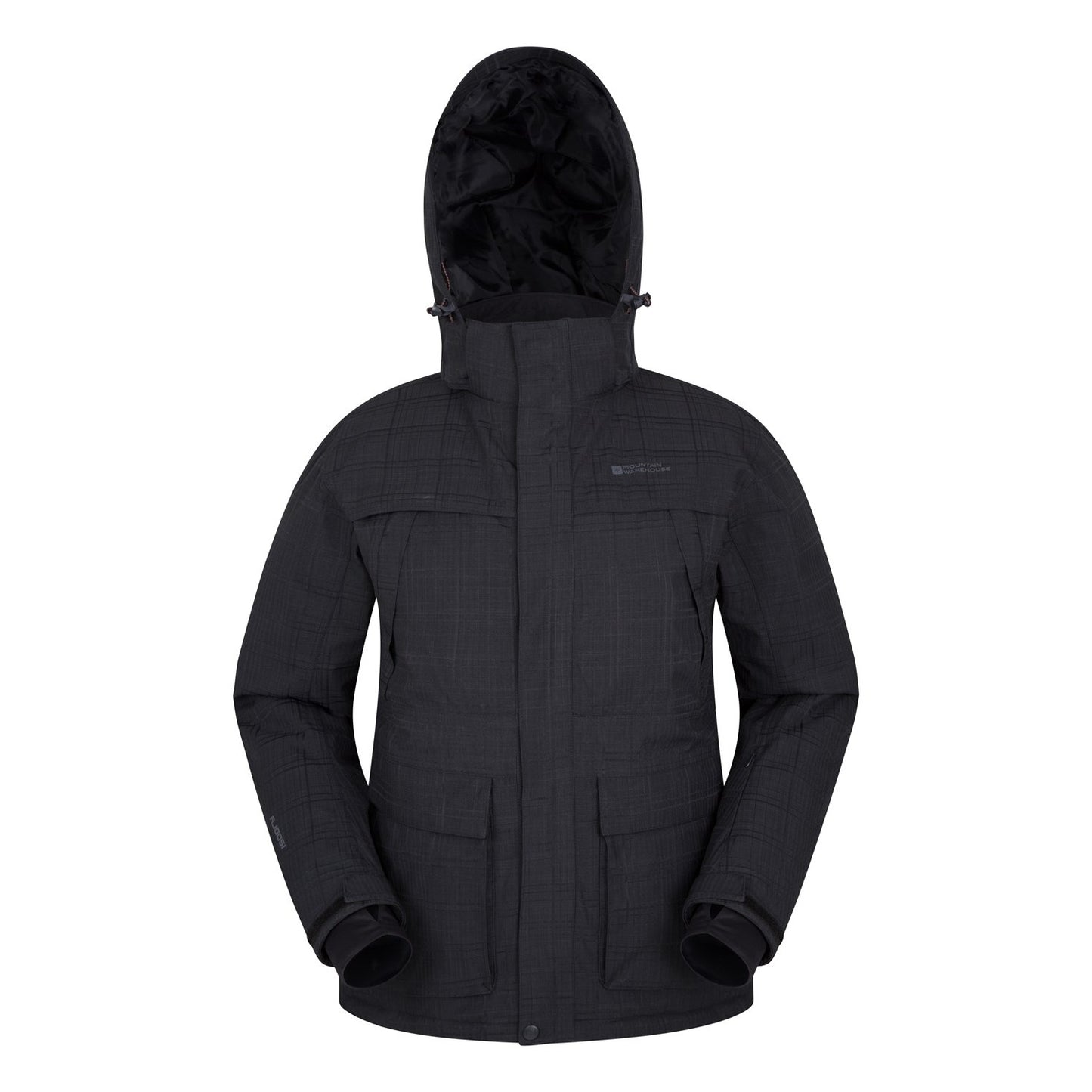 Black - Pack Shot - Mountain Warehouse Mens Apollo Ski Jacket