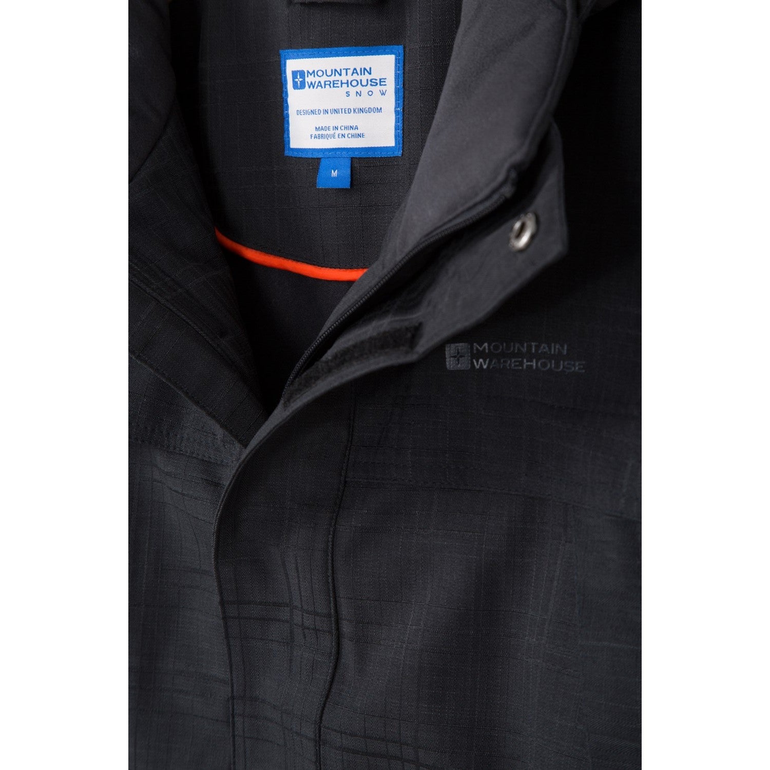 Black - Close up - Mountain Warehouse Mens Apollo Ski Jacket