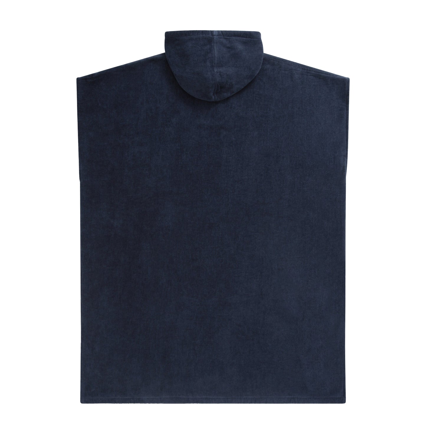 Dark Blue - Back - Animal Mens Jacob Towelling Organic Poncho