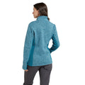Teal - Back - Mountain Warehouse Womens-Ladies Idris Panelled Fleece Jacket