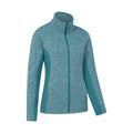 Teal - Side - Mountain Warehouse Womens-Ladies Idris Panelled Fleece Jacket
