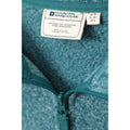 Teal - Close up - Mountain Warehouse Womens-Ladies Idris Panelled Fleece Jacket