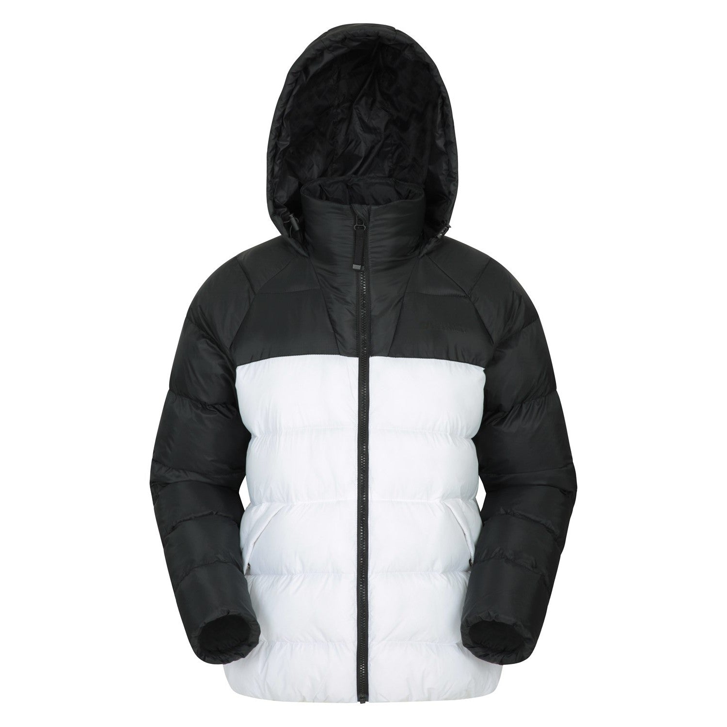 White-Black - Front - Mountain Warehouse Womens-Ladies Charge Padded Bomber Jacket